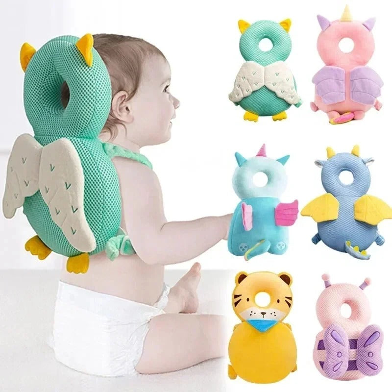 Little Explorer Head Protector: Adorable Safety for Every Wobbly Step!