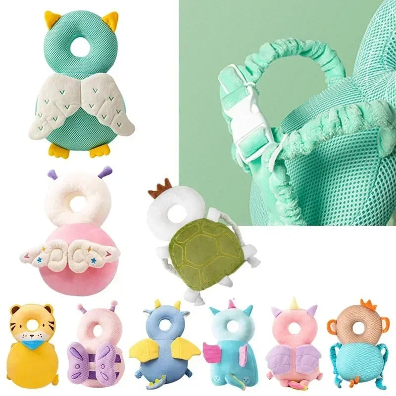 Little Explorer Head Protector: Adorable Safety for Every Wobbly Step!